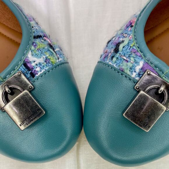 Kurt Geiger London Tweed & Leather Ballet Flats MSRP$130 - Picture 6 of 16